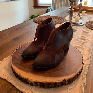 Burgundy Free People heels